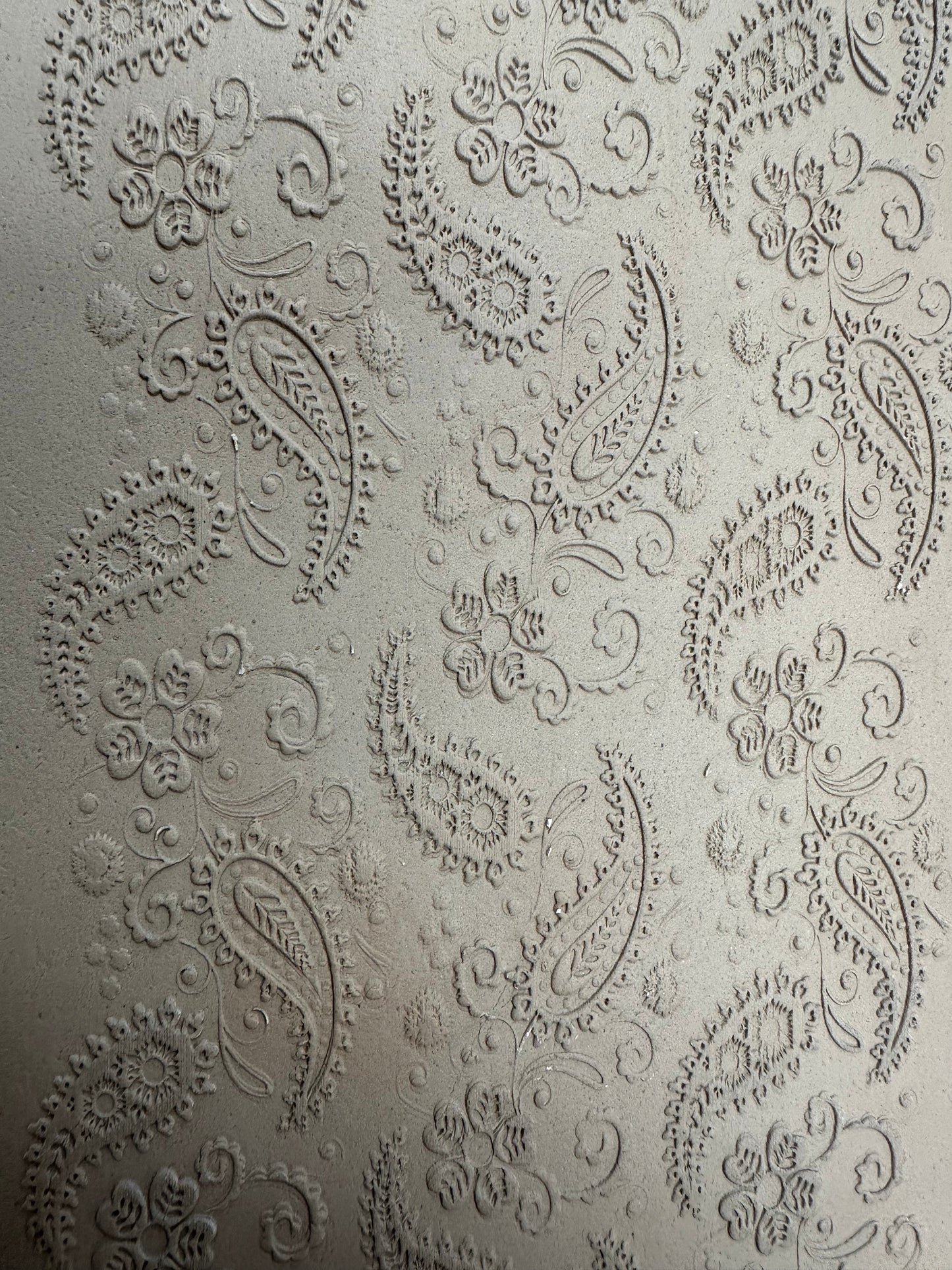 Paisley 1 Rubber Texture Mat approximately 4”x12”