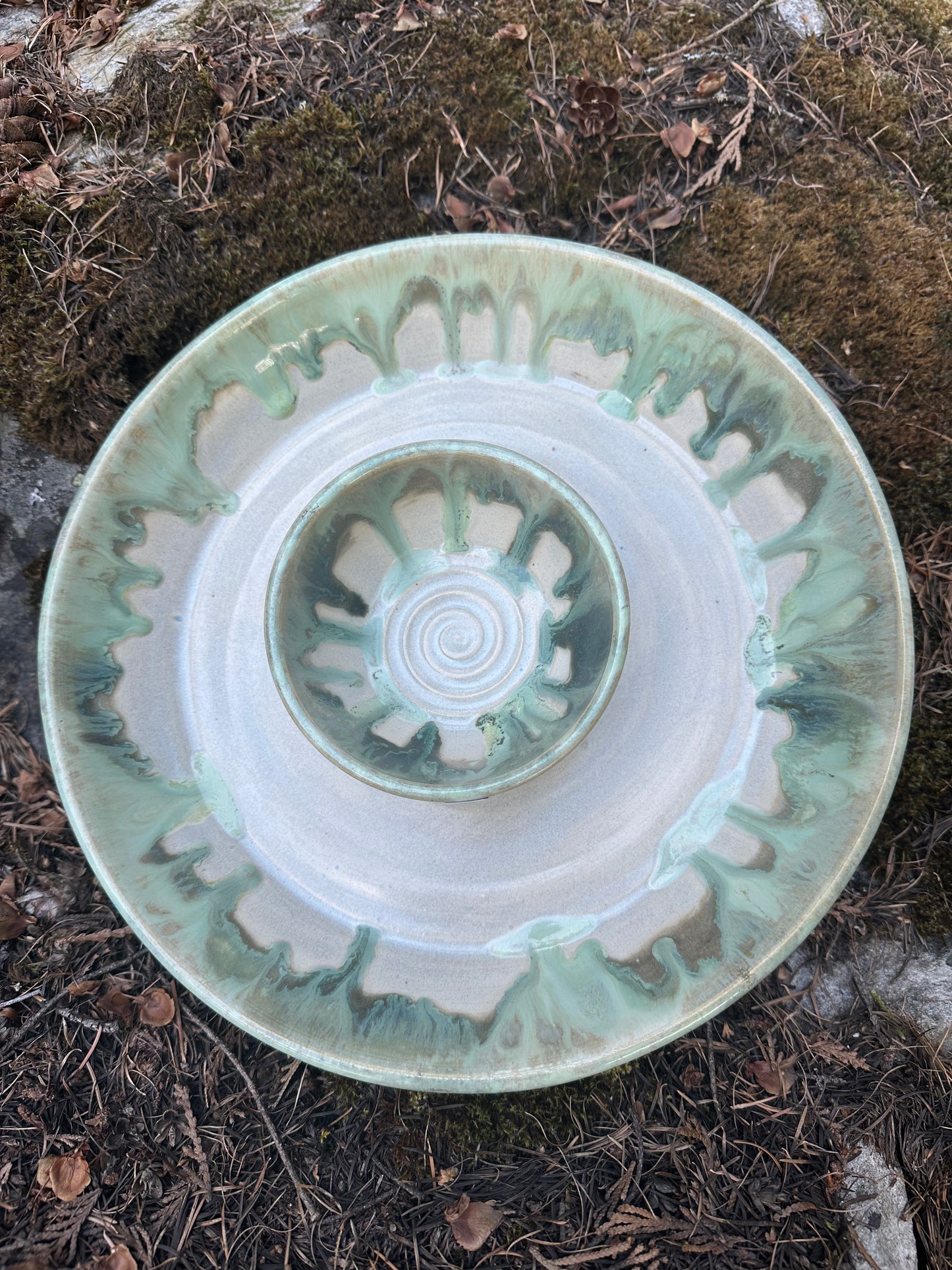 Chip and Dip Entertaining Serving Dish