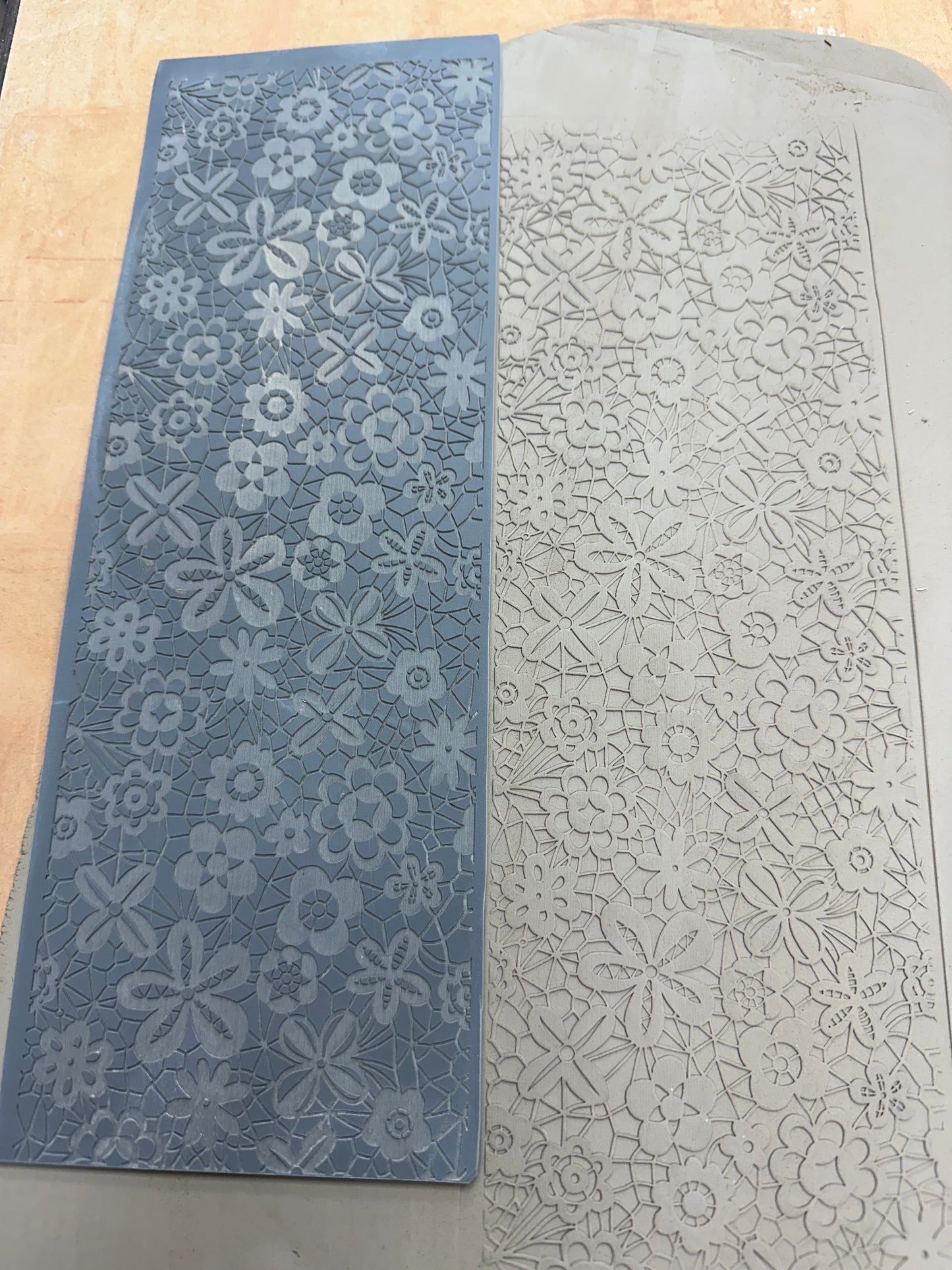 Lace 1 Rubber Texture Mat