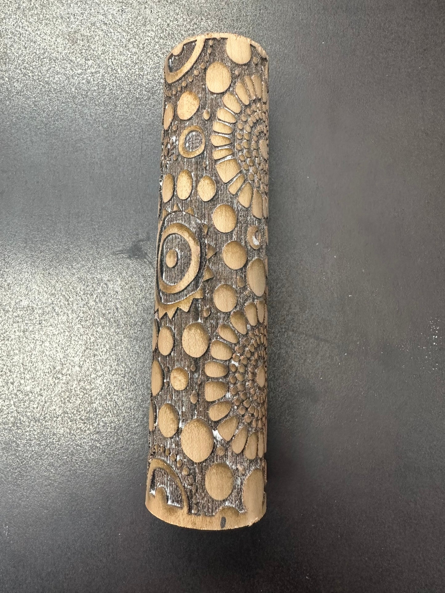 It's A Dotty World Wood Clay Texture Roller