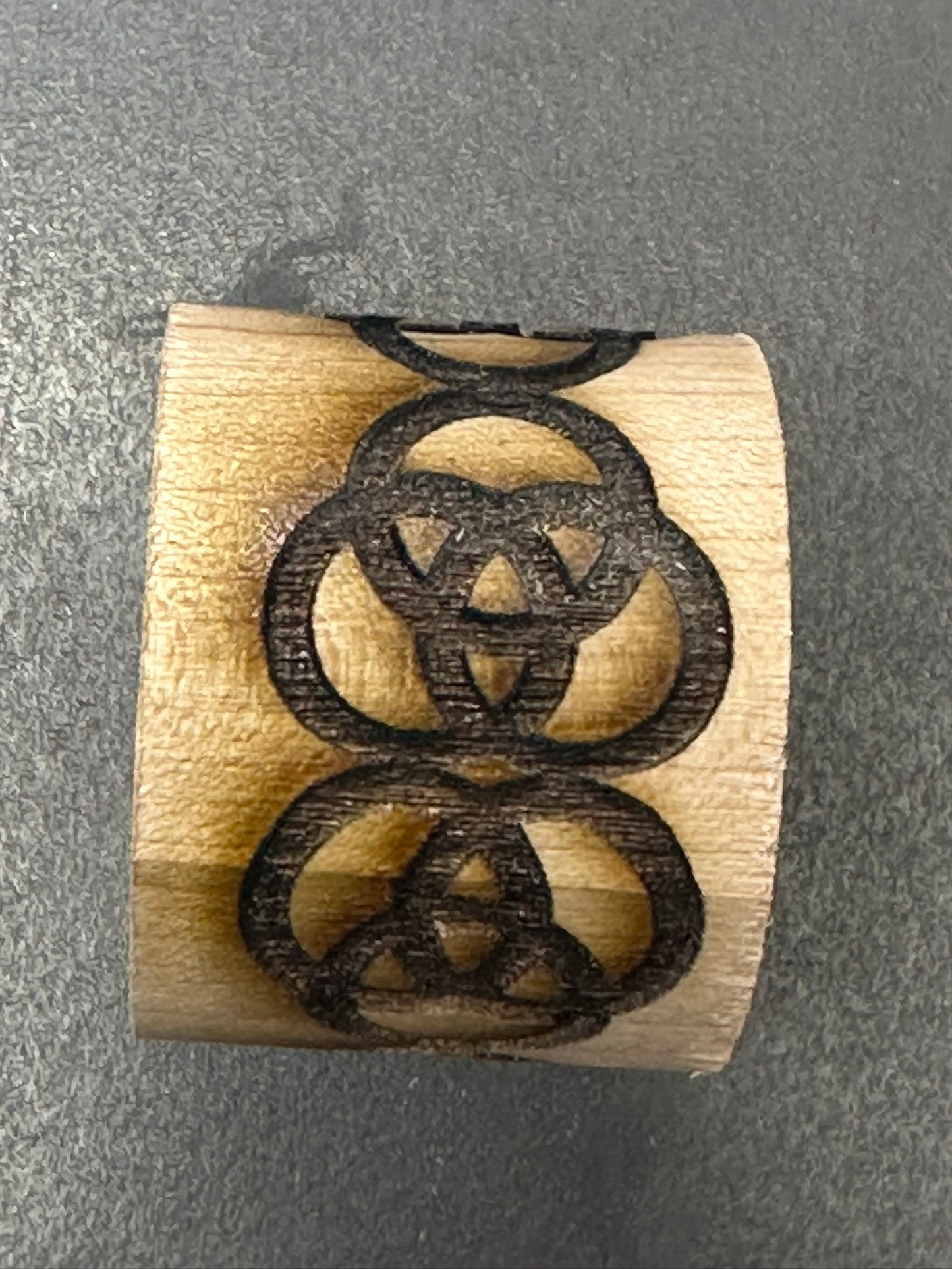 Celtic Rings 1 Clay Texture Roller (Wood)