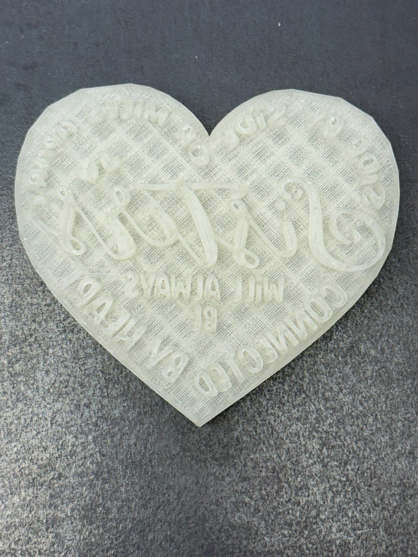 Sisters Connected by Heart Stamp