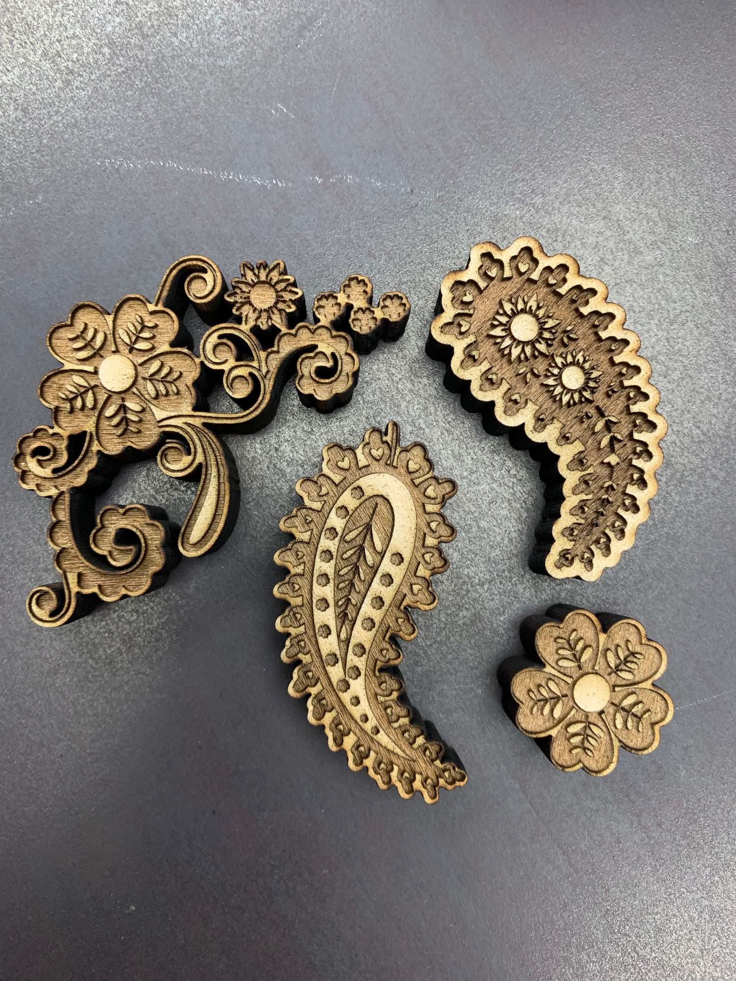 Wood Texture & Design Stamps