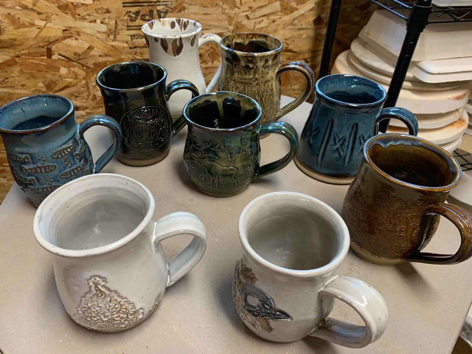 Pottery (Ceramic) Mugs & Cups