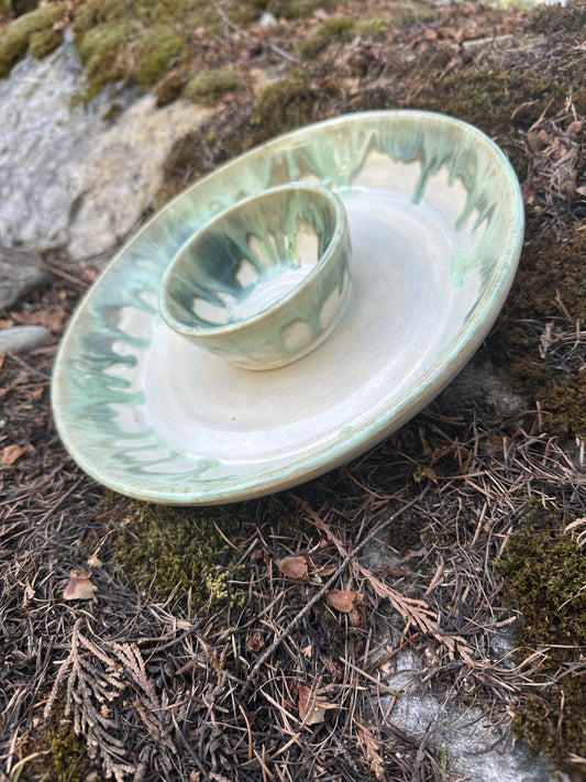 Chip and Dip Entertaining Serving Dish