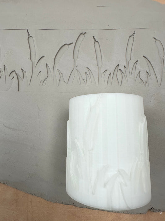 Cattails Texture Impression Roller