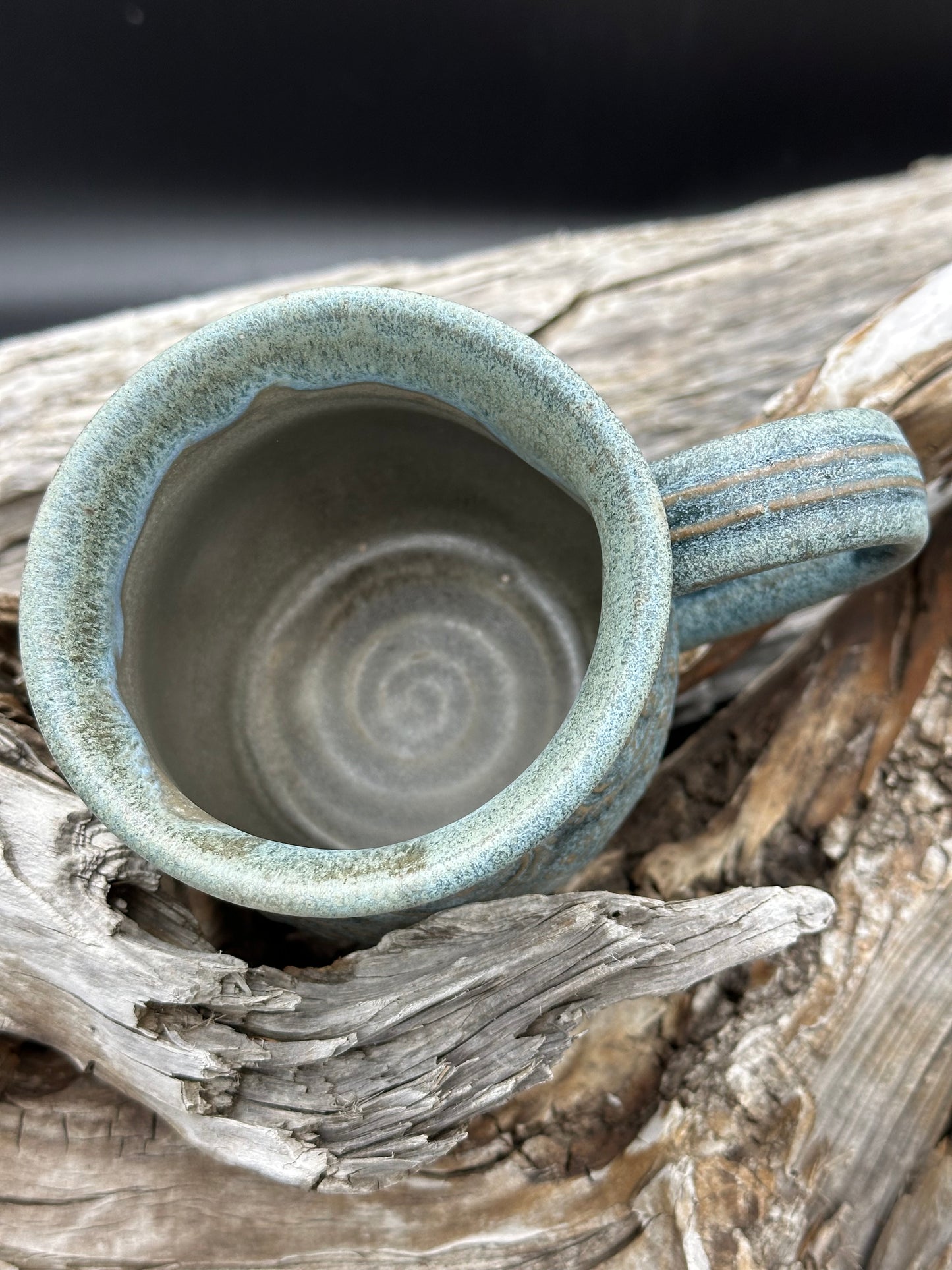 Matte Textured Mug Crystal Blue approximately 16 ounces (M0103)
