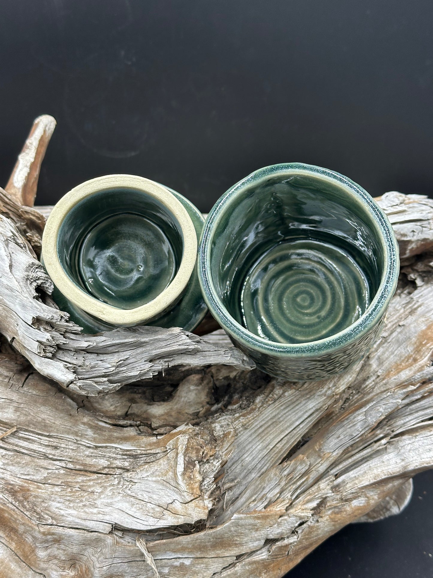 Hand Built Pottery Butter Keeper