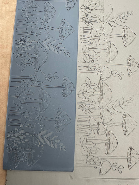 Fine Mystical Mushroom 1 Rubber Texture Mat