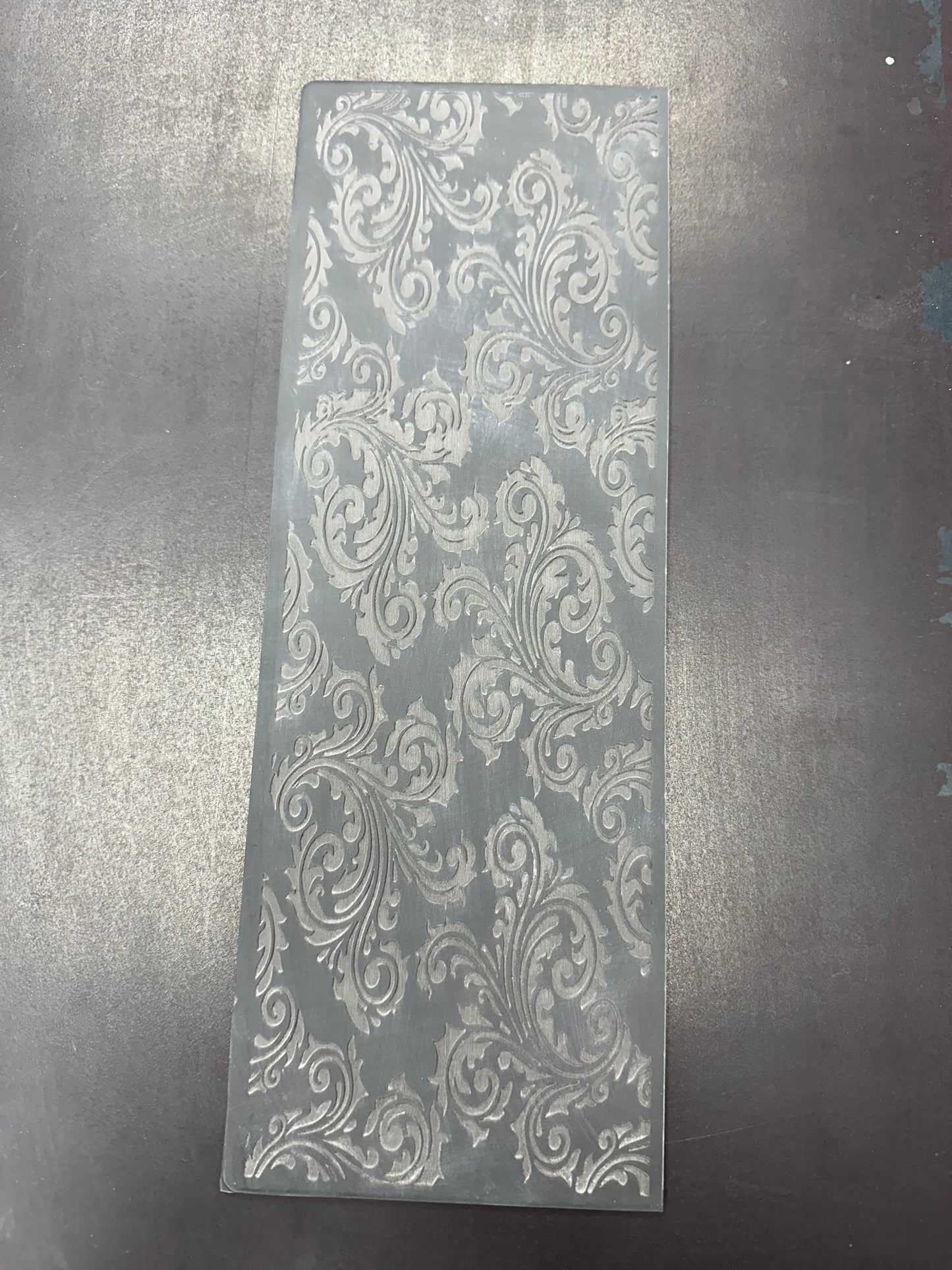 Filagree 1 Rubber Texture Mat approximately 4”x12”