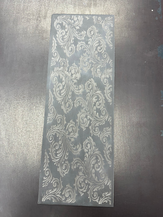 Filagree 1 Rubber Texture Mat approximately 4”x12”