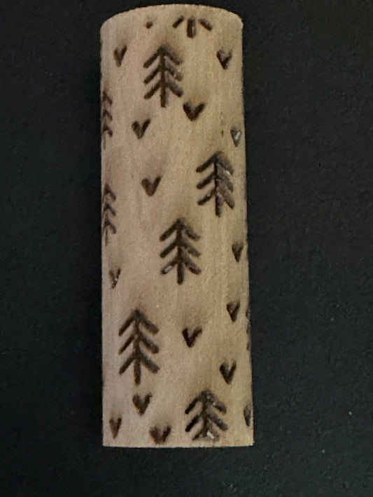 Tree & Heart Small Hand Texture Roller (RHW0001)