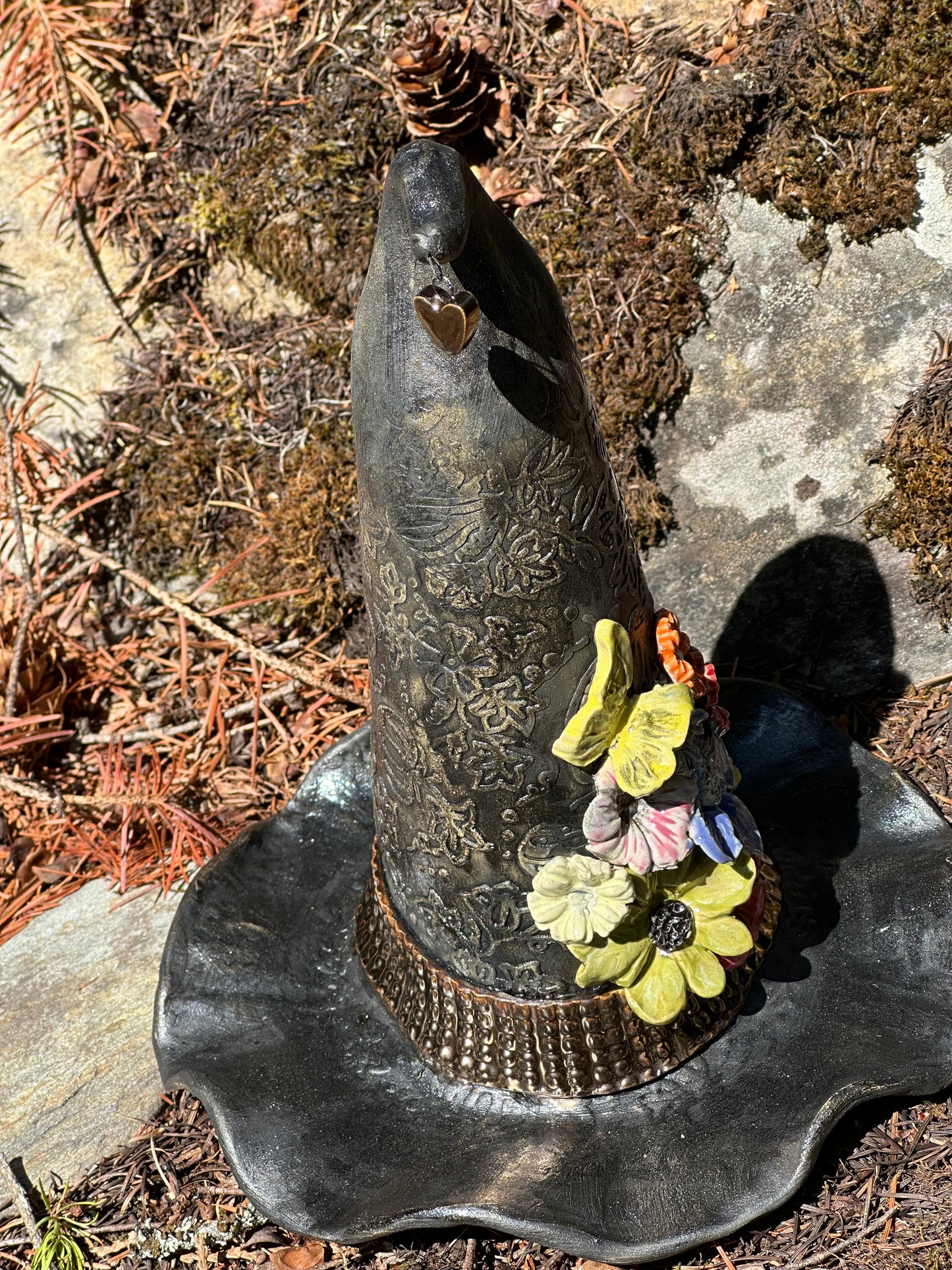 Medium Floral Witch Hat