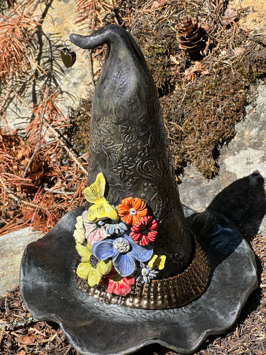 Medium Floral Witch Hat