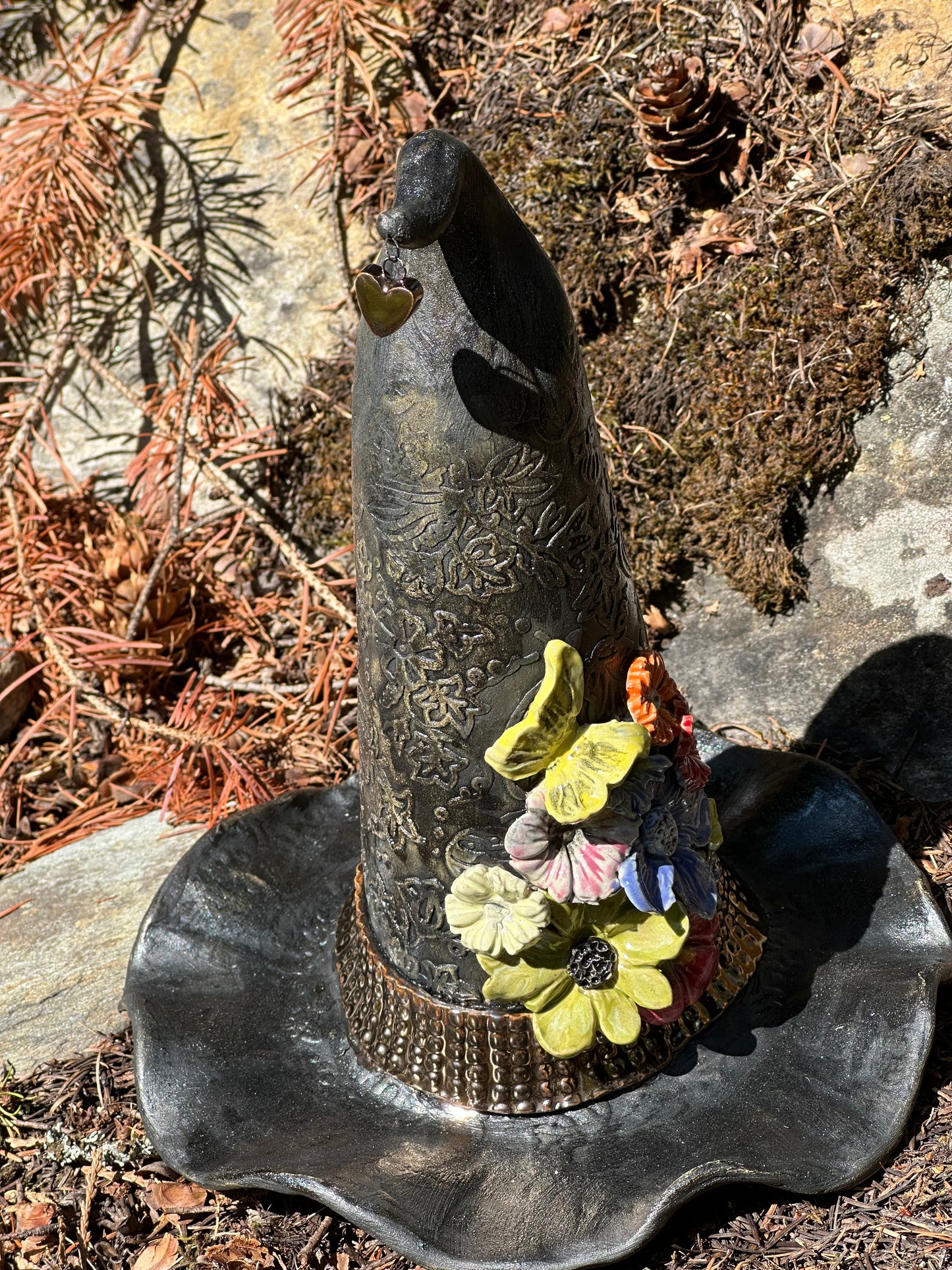 Medium Floral Witch Hat