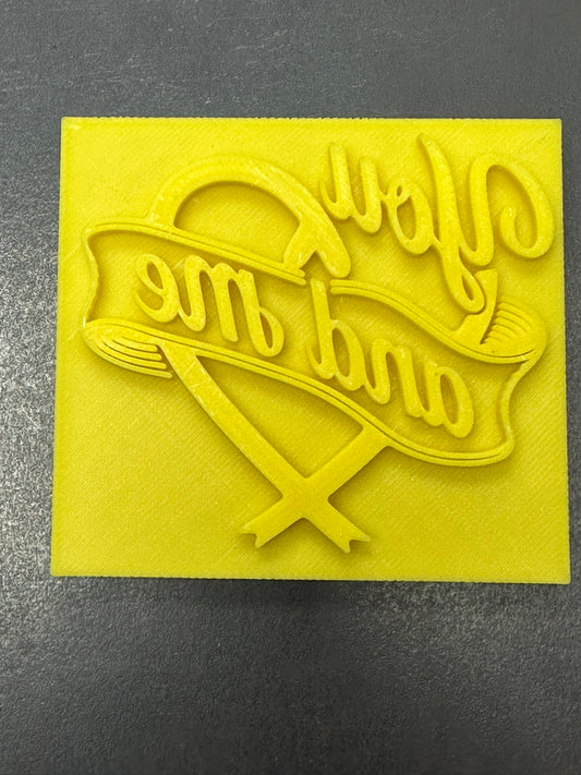 You and Me 3D Printed Stamp